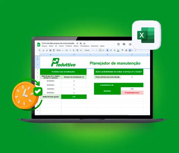 Planilha: Planejador de Manutenção